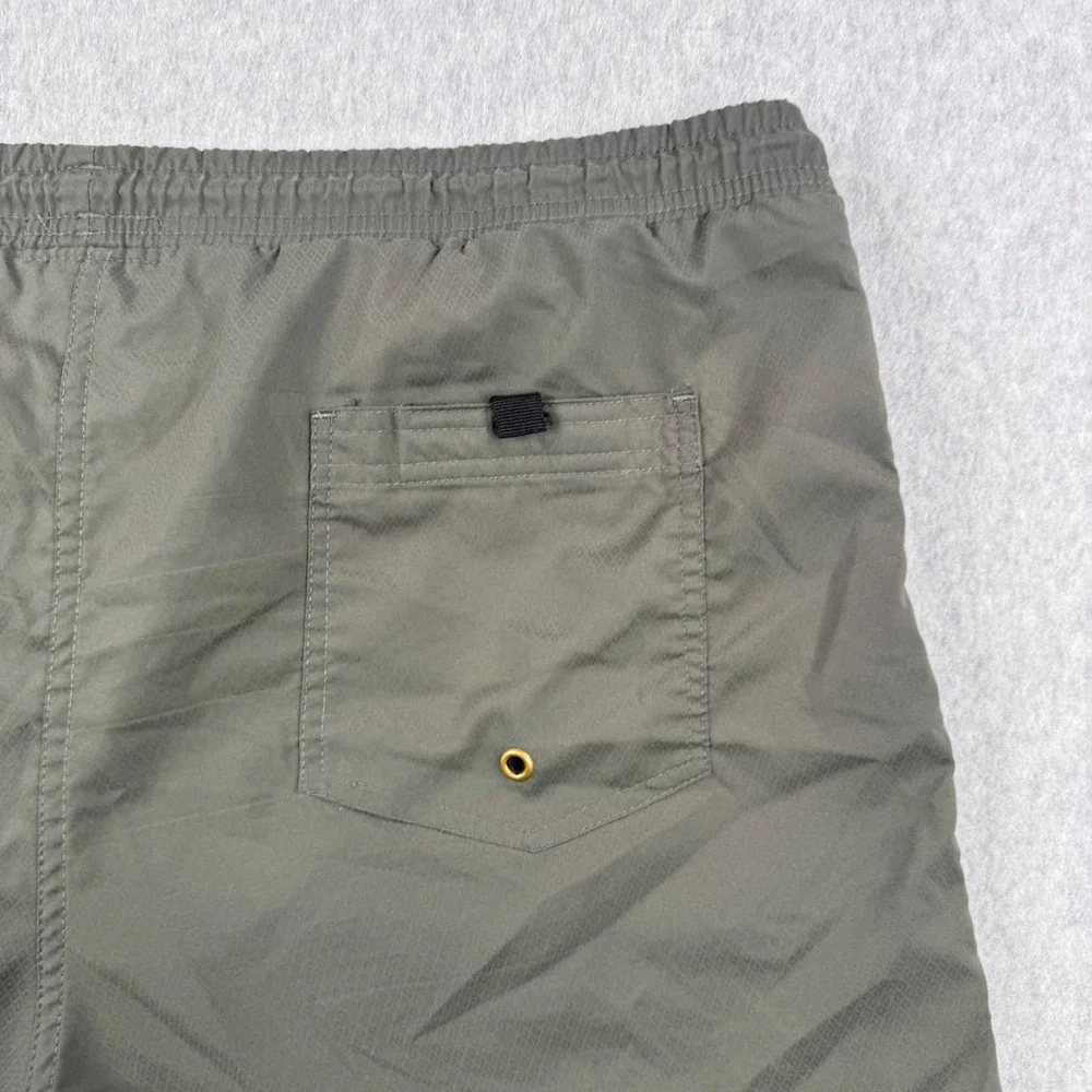 Flint and Tinder Swim Trunks Mens Large Gray Board Shorts Mesh Liner USA Made